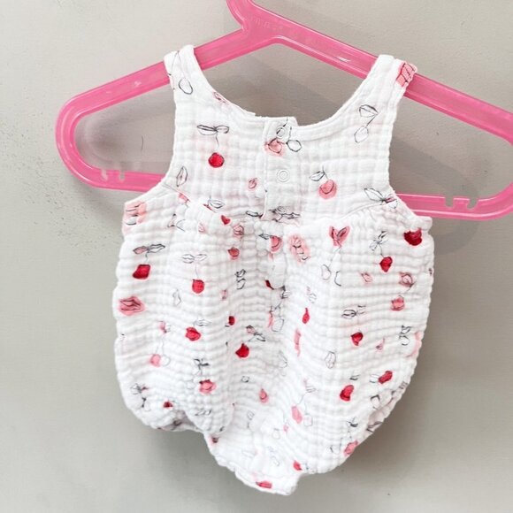 Angel‎ Dear Cherry Bubble Romper- Size 12-18 months - Picture 1 of 3